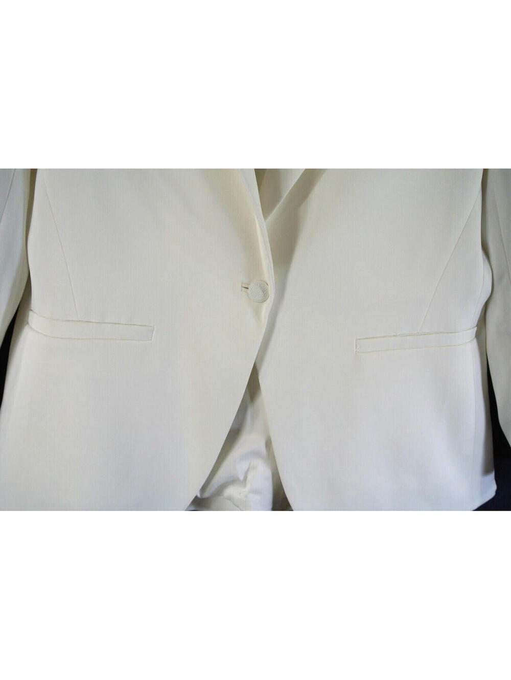 NEW, Alice + Olivia Fitted Blazer in Off White Sz 14 #SJ2245 - Picture 8 of 13